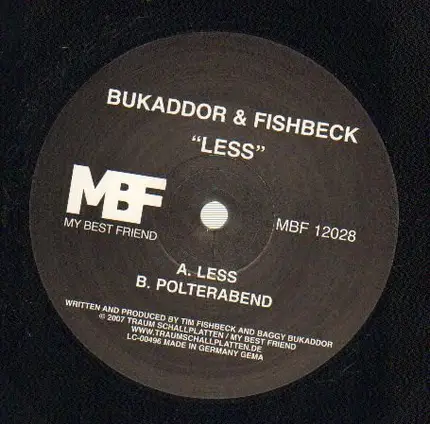 Bukaddor & Fishbeck - Less / Polterabend