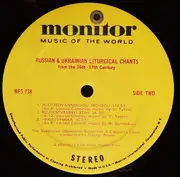 LP - Bulgarian National Choir 'Svetoslav Obretenov' - Russian & Ukranian Liturgical Chants: 16th & 17th Century