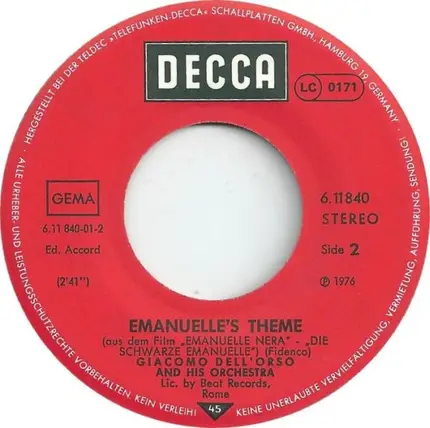 Bulldog - Black Emanuelle (Original-Titelmelodie Aus Dem Film 'Emanuelle Nera' - Die Schwarze Emanuelle!)