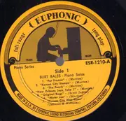 LP - Burt Bales - New Orleans Ragtime Vol 10 Piano solos - Signed