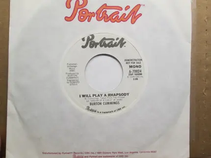 Burton Cummings - I Will Play A Rhapsody