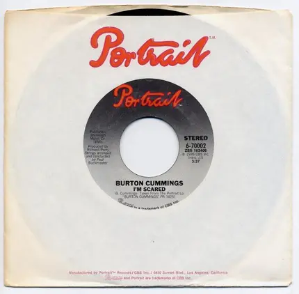Burton Cummings - I'm Scared / Sugartime Flashback Joys