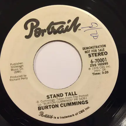 Burton Cummings - Stand Tall