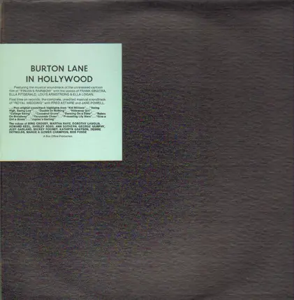 Burton Lane - In Hollywood