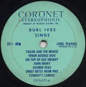 LP - Burl Ives / Chad Willis And The Beachstones - Burl Ives Sings