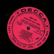 LP - Burl Ives - Australian Folk Songs - Pink label