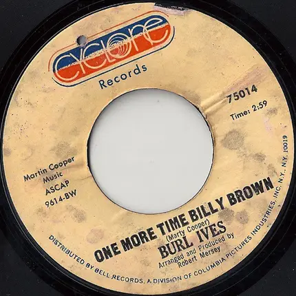 Burl Ives - One More Time Billy Brown