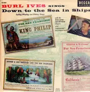 LP - Burl Ives With The Ralph Hunter Singers - Sings Down To The Sea In Ships