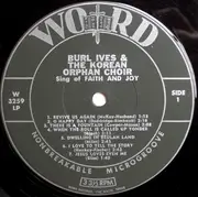LP - Burl Ives & The Korean Orphan Choir - Faith And Joy