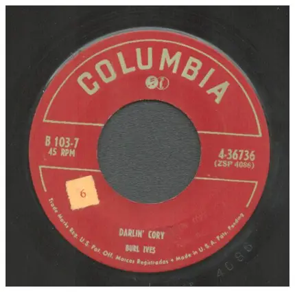 Burl Ives - 1. Leather-winged Bat 2. Cotton-Eyed Joe/ Darlin' Cory