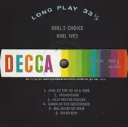 LP - Burl Ives - Burl's Choice - Mono