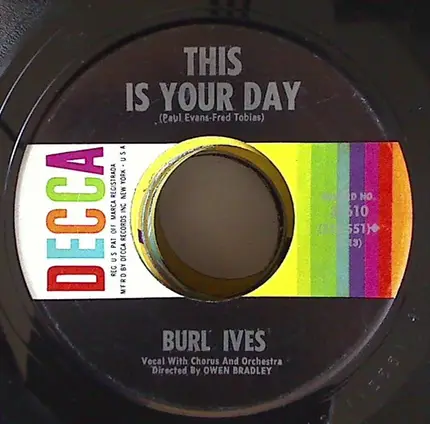 Burl Ives - Four Initials On A Tree / This Is Your Day