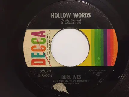 Burl Ives - Lonesome 7-7203