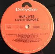 LP - Burl Ives - Live In Europe