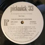 LP - Burl Ives - Twelve Days Of Christmas