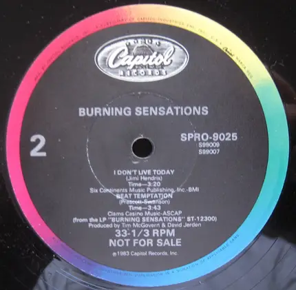 Burning Sensations - Maria (You Just Don't Know What You're Dealing With)