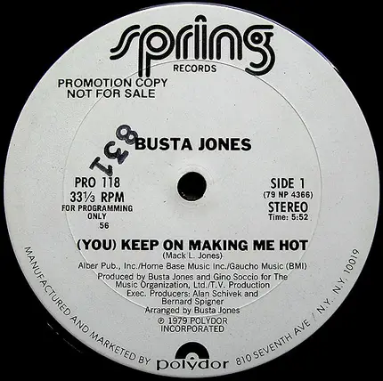 Busta Jones - (You) Keep On Making Me Hot