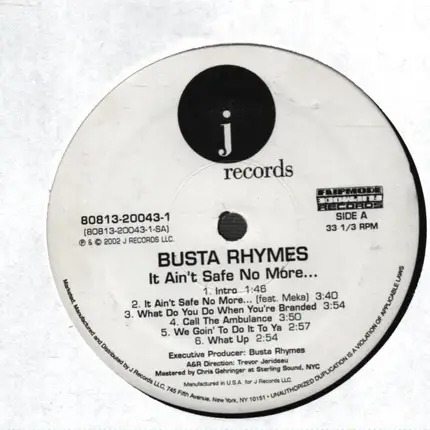 Busta Rhymes - It Ain't Safe No More...