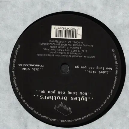 Bytes Brothers - How Long Can You Go / Trancemission