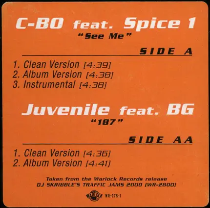 C-Bo / Juvenile - See Me / 187