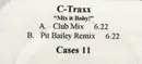 12inch Vinyl Single - C-Traxx - Mix It Baby! - Promo!