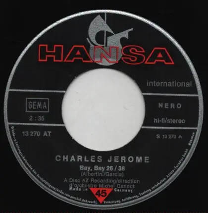 C. Jérôme - Bay, Bay 26/38 / Un Roll Dans Le Rock