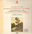 LP - C. M. von Weber - Klarinettenkonzert Nr. 1 F-Moll, J. Lancelot, P. Hongne, G. Barboteu