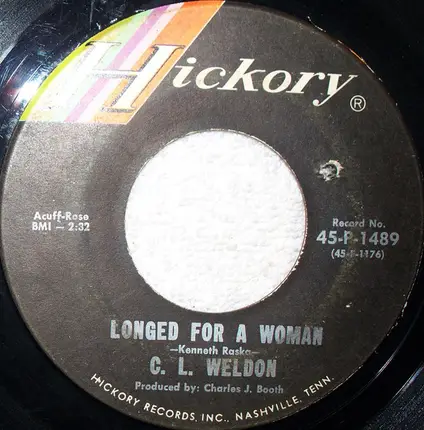 C.L. Weldon - The Love Of A Girl / Longed For A Woman