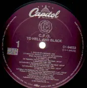LP - C.P.O - To Hell and Black