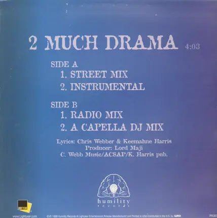 C. Webb, Chris Webber - 2 Much Drama