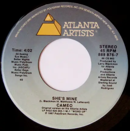 Cameo - She's Mine