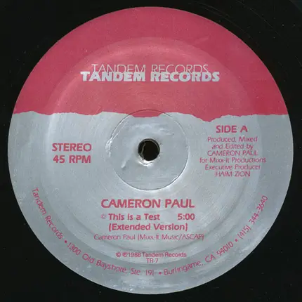 Cameron Paul - This Is A Test