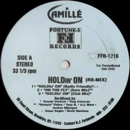 Camillé - Holdin' On (Re-Mix)