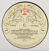 LP - Camille Saint-Saëns - Maurice Duruflé - Orchestre De La Société Des Concerts Du Conservatoire - Geo - Saint-Saens Organ Symphony