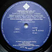 LP - Saint-Saëns / Tchaikovsky - Karneval Der Tiere / Serenade Für Streichorchester C-dur - 180g