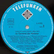 LP - Saint-Saëns / Tchaikovsky - Karneval Der Tiere / Serenade Für Streichorchester C-dur