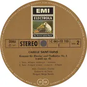LP - Saint-Saëns - Konzerte Für Klavier Und Orchester Nr.2 G-moll  / Nr.4 C-moll