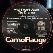 12inch Vinyl Single - CamoFlauge - Y'all Don't Want No Drama - PROMO