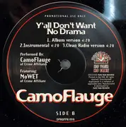 12inch Vinyl Single - CamoFlauge - Y'all Don't Want No Drama - PROMO