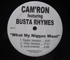 Camron - What My Niggas Want/ Losin' Weight