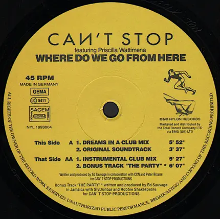Can't Stop Featuring Priscilla Wattimena - Where Do We Go From Here