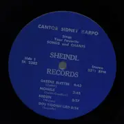 LP - Cantor Sidney Karpo - Sings your favorite songs and chants