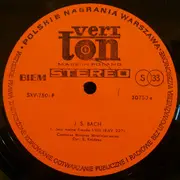 LP - Cantores Minores Wratislavienses - Johann Sebastian Bach (1685-1750)