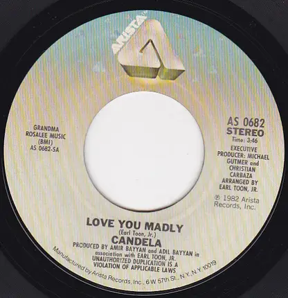 Candela - Love You Madly / Love You Madly Part II