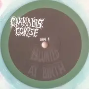 LP - Cannabis Corpse - Blunted At Birth - Incl. Insert, White With Red/Blue Haze Vinyl