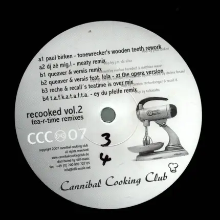 Cannibal Cooking Club - Recooked Vol. 2 Tea-R-Time Remixes
