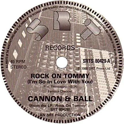 Cannon & Ball - Rock On Tommy  (I'm So In Love With You)