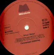 Double LP - Cannonball Adderley With Bill Evans And Wynton Kelly - What I Mean