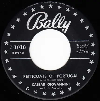 Caesar Giovannini And His Sextette - Petticoats Of Portugal