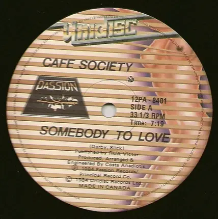 Café Society - Somebody To Love / Knight Rider